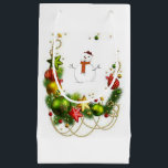 Sacola Para Presentes Pequena Gift Bag Christmas Snowman<br><div class="desc">Gift Bag Algo para todos oferece sacos personalizados de presentes, especialmente para você desenhado para expressar as belas palavras para o seu amado. Este saco de presentes de na moda único trará um sorriso aos seus entes queridos. Enquanto vocês já estão aqui, talvez queiram ver outros itens relacionados ao banheiro,...</div>