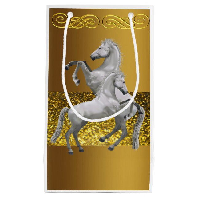 Sacola Para Presentes Pequena Gift Bag Horse (Frente)