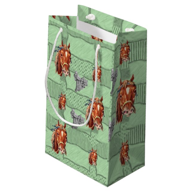 Sacola Para Presentes Pequena Gift Bag Horse (Verso inclinado)
