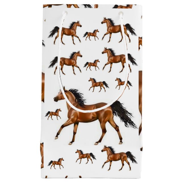 Sacola Para Presentes Pequena Gift Bag Horse (Frente)