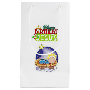 Sacola Para Presentes Pequena Gift Bag Natal Jesus