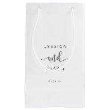 Gift Bag Rustic Script Hotel