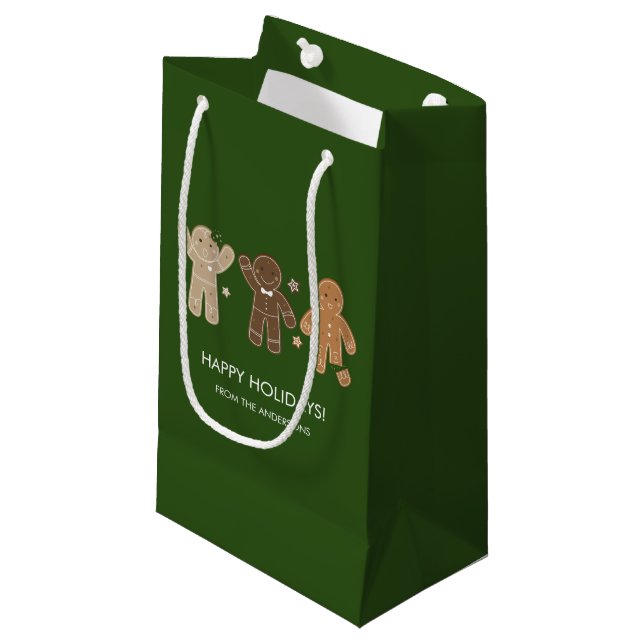 Sacola Para Presentes Pequena Gingercake Men Holiday Bag (Frente inclinada)