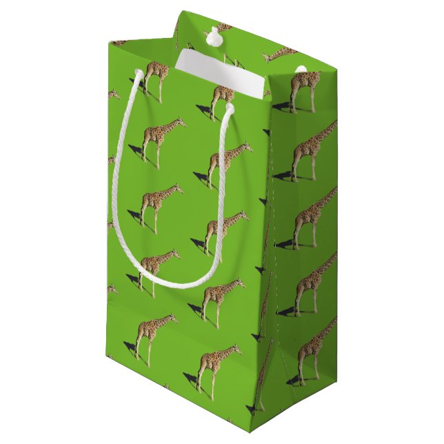 Sacola Para Presentes Pequena Girafa (Frente inclinada)