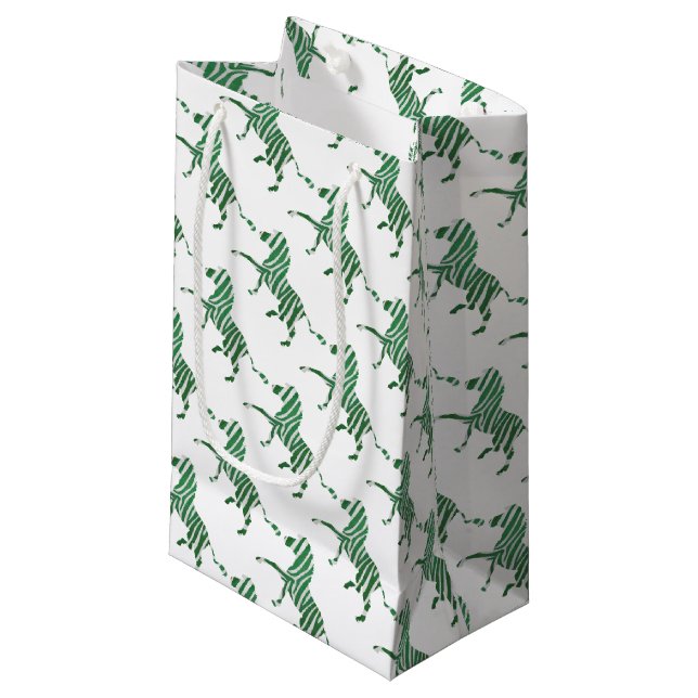 Sacola Para Presentes Pequena Giraffe Black e Cinza Silhoutte (Frente inclinada)
