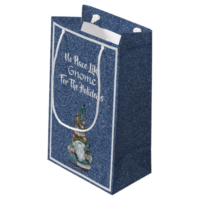 Sacola Para Presentes Pequena Gnomo Gift Bag (Verso inclinado)