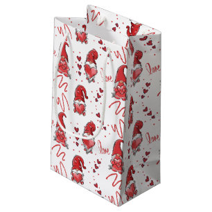 Sacola Para Presentes Pequena Gnomos De Amor De Dia de os namorados Bonito