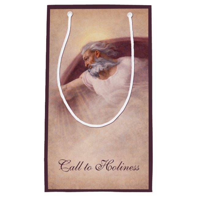 Sacola Para Presentes Pequena God the Father Divine Blessing (Frente)