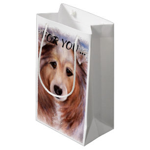 SACOLA PARA PRESENTES PEQUENA GORGEOUS COLLIE