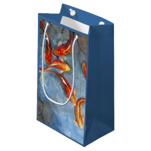 Sacola Para Presentes Pequena Graceful Koi II