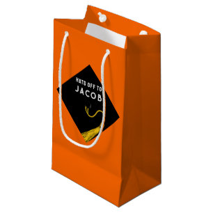 Sacola Para Presentes Pequena Graduação Laranja