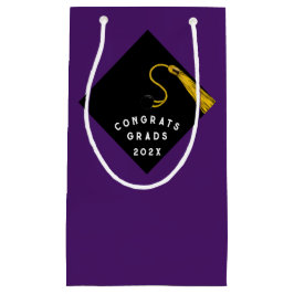 Sacola Para Presentes Pequena Graduação - Pequena bolsa de presente roxa