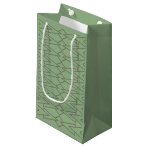 Sacola Para Presentes Pequena Green Bowties