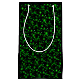 Sacola Para Presentes Pequena Green Lights Christmas Bag (Preto)