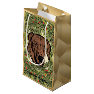 Sacola Para Presentes Pequena Grinalda de Rhodesian Ridgeback