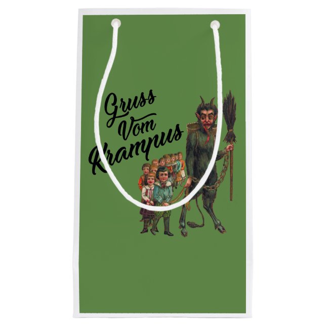 SACOLA PARA PRESENTES PEQUENA GRUSS VOM KRAMPUS (Frente)
