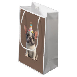 Sacola Para Presentes Pequena Guardanapos de Bulldog Francês