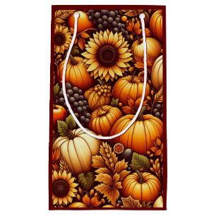 Sacola Para Presentes Pequena Halloween/outono/Outono/Abóbora