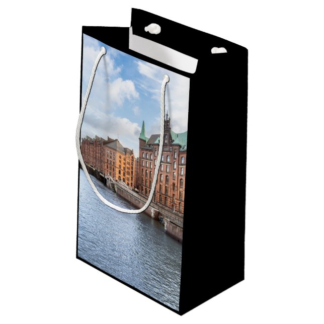 Sacola Para Presentes Pequena Hamburgo (Verso inclinado)