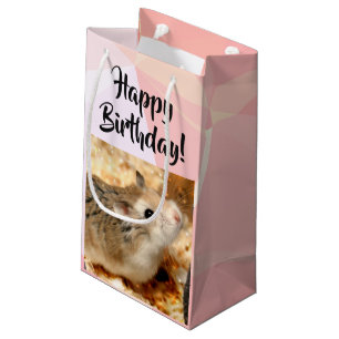 Sacola Para Presentes Pequena Hammyville - Hamster Bonito