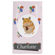 Hamster Bonito segurando um Ovo de Páscoa