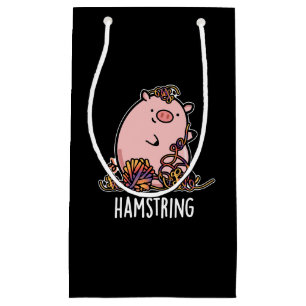Sacola Para Presentes Pequena Hamstring Funny Pig Dark BG
