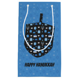 Sacola Para Presentes Pequena Hanukkah Dreidel Cutout