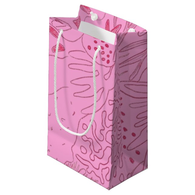 Sacola Para Presentes Pequena HATHOR Bloom Pink Gift Bag (Frente inclinada)