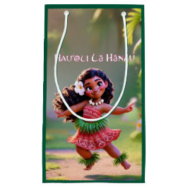 Sacola Para Presentes Pequena Hauʻoli Hula Princess