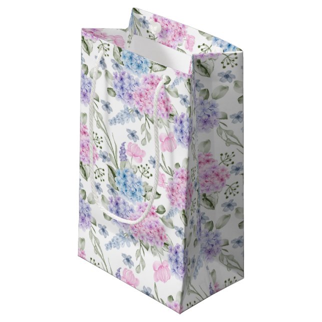 Sacola Para Presentes Pequena Hidrangea Gift Bag (Frente inclinada)