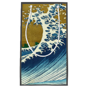 Sacola Para Presentes Pequena Hokusai Big Wave Japão Art