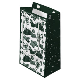 Sacola Para Presentes Pequena Holiday Sweets- Pine (Solid)