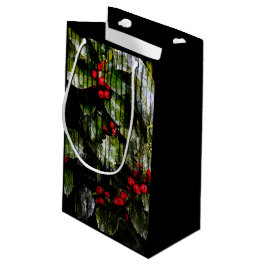 Sacola Para Presentes Pequena Holly Berry Gift Bags