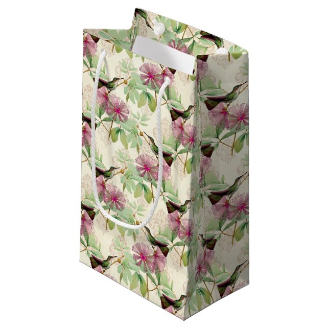 Sacola Para Presentes Pequena Humming Birds Série Design Nove Pequeno Saco-Prese (Frente inclinada)