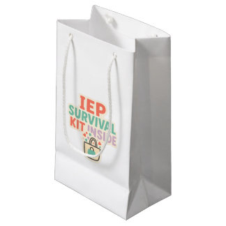 Sacola Para Presentes Pequena IEP Survival Kit Inside | Inclusion Appreciation