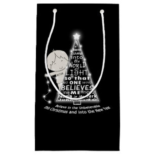 Sacola Para Presentes Pequena Iluminação da árvore