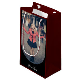 Sacola Para Presentes Pequena Imagem Personalizada Com Texto Nome