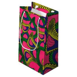 Sacola Para Presentes Pequena Impressão Africana