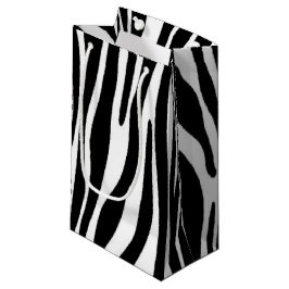 Sacola Para Presentes Pequena Impressão de Zebra