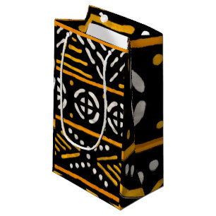 Sacola Para Presentes Pequena Impressão Gift Bag Africano