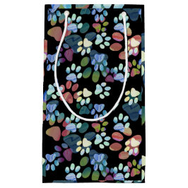 Sacola Para Presentes Pequena Impressões Digitais Em Todo Lugar