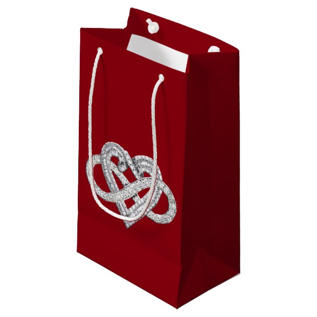 Sacola Para Presentes Pequena Infinity Heart Gift Bag (Frente inclinada)