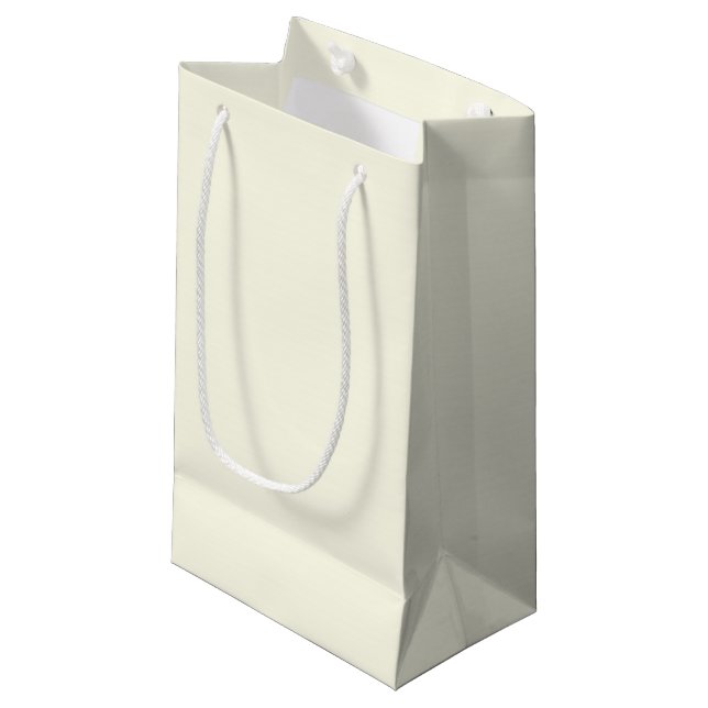 Sacola Para Presentes Pequena Ivory White (Frente inclinada)