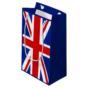 Sacola Para Presentes Pequena jaque de união britânico da bandeira da forma de