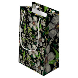 Sacola Para Presentes Pequena Jardim Botânico - Padrão Floral Vintage