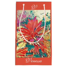 Jardim de Arte Abstrata Laranja em Tijolo Monogram