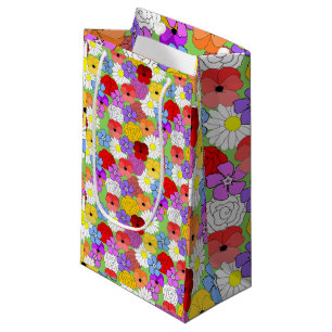 Sacola Para Presentes Pequena Jardim Flor