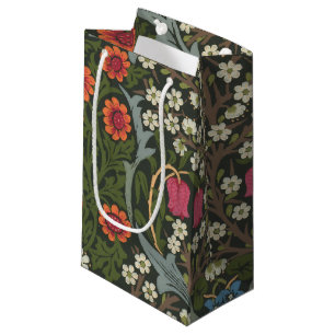 Sacola Para Presentes Pequena Jardim Flor Clássica de William Morris Blackthorn