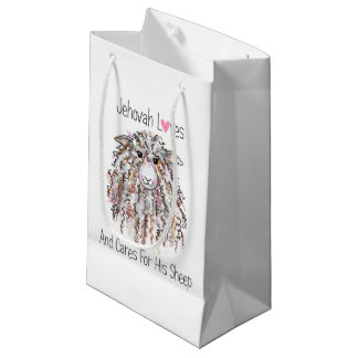 Sacola Para Presentes Pequena "Jeová ama Sua Ovelha" Pequeno Saco-Presente