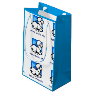 Sacola Para Presentes Pequena Jesus ama-me cordeiro